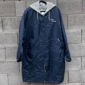 Vintage Tru West WOLVERINES Black Parka Blizzard Swim Jacket  Large
